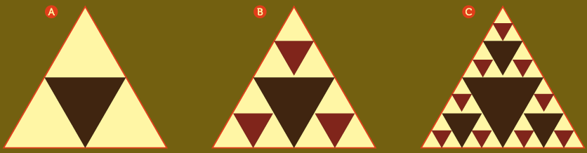 Pirámides de triángulos